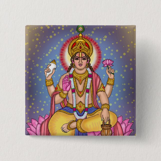 Botón del Señor Dhanvantari (Anverso)