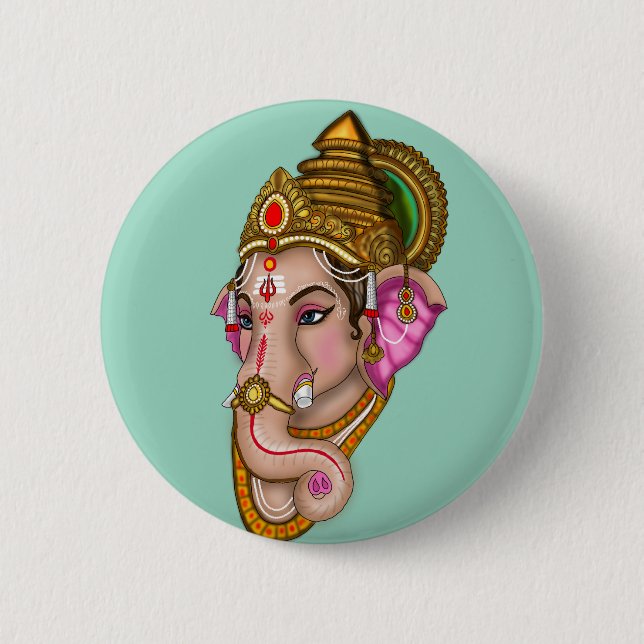 Botón del Señor Ganesha (Anverso)