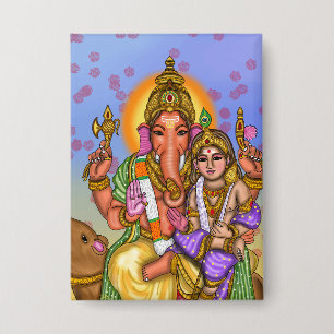 Botón del Señor Ganesha