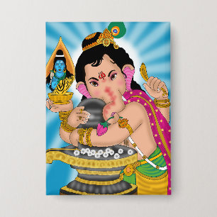 Botón del Señor Ganesha