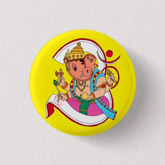 Botón del Señor Ganesha (Anverso)