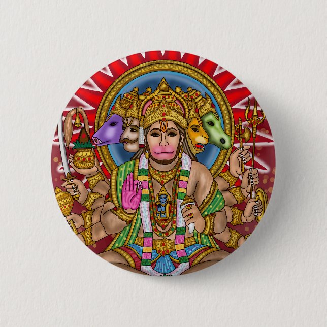Botón del Señor Hanuman (Anverso)