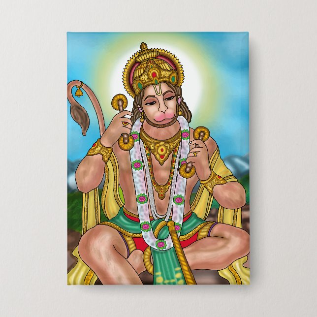 Botón del Señor Hanuman (Anverso)