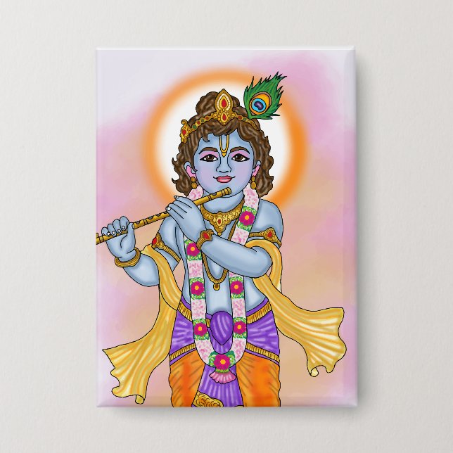 Botón del Señor Krishna (Anverso)