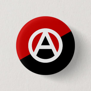 Botón del símbolo del Anarcho-Sindicalismo, dise