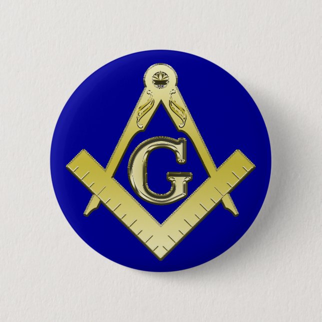 Botón del símbolo del Freemasonry (Anverso)
