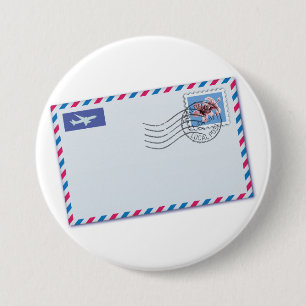 Botón del sobre del correo aéreo
