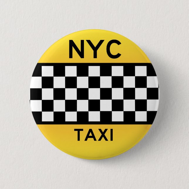 Botón del TAXI de NYC (Anverso)