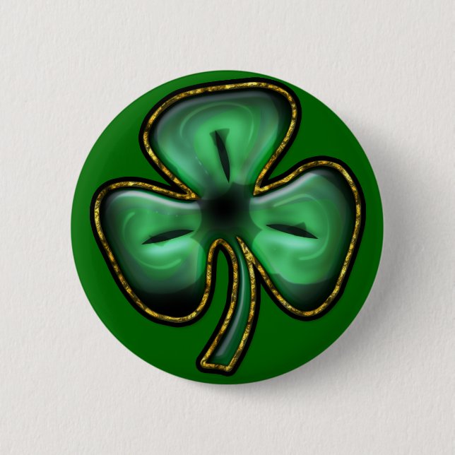 Botón del trébol del día de St Patrick (Anverso)