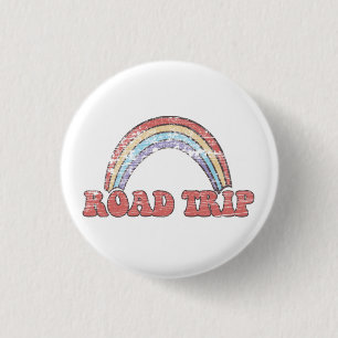 Botón del viaje por carretera del arco iris