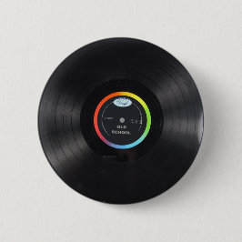 botón del vinilo de la escuela vieja