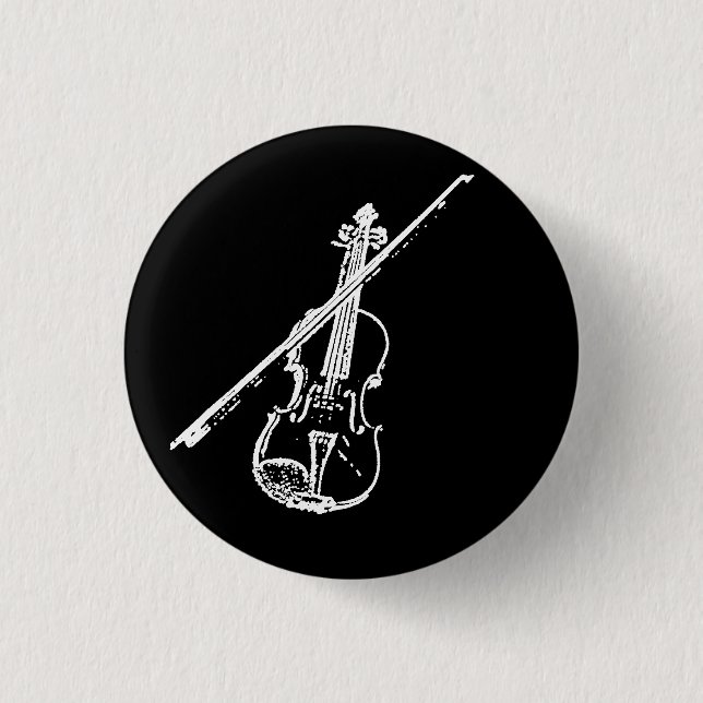 Botón del violín - torcido/erosionó - B/W (Anverso)