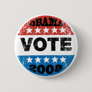 Botón del voto 2008 de Obama