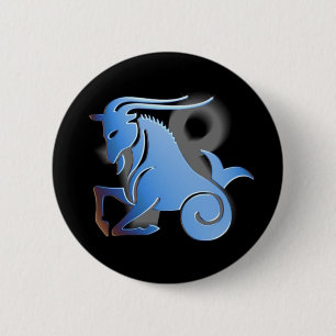 Botón del zodiaco del diseñador del Capricornio