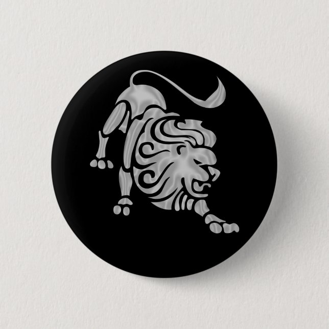 Botón del zodiaco del león de Leo (Anverso)