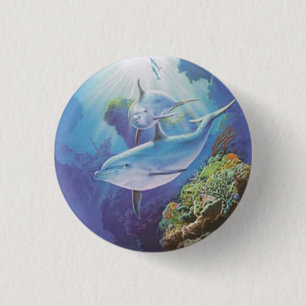 botón delfín de agua