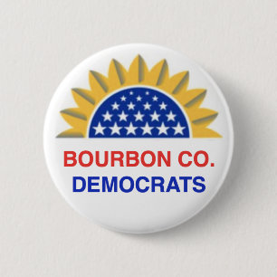 botón Demócratas del condado de Bourbon
