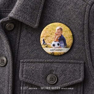 Botón deportivo de foto personalizada