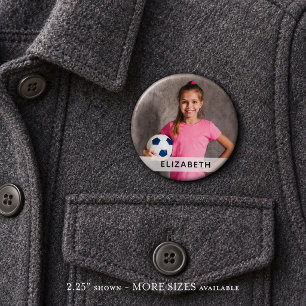 Botón deportivo de foto personalizada