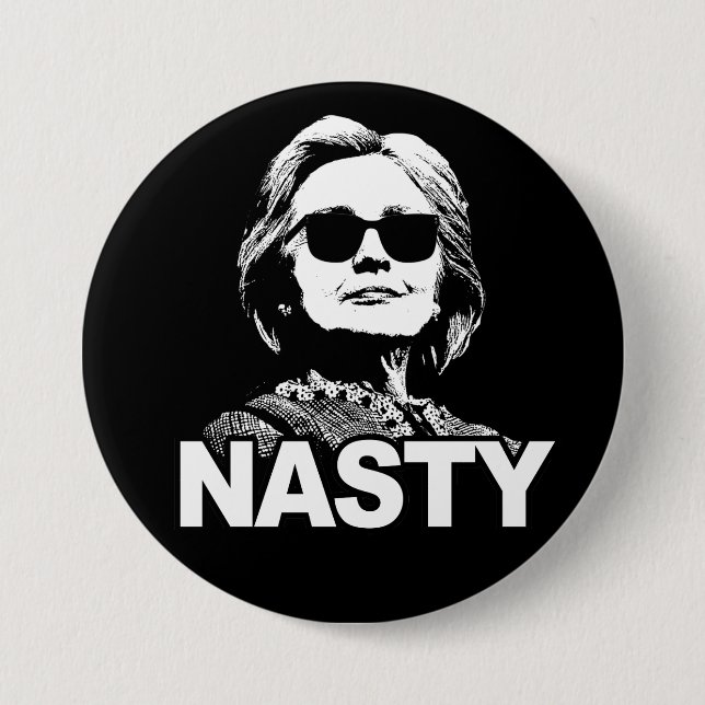 Botón "desagradable" de Hillary Clinton (Anverso)