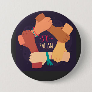 Botón Detener el racismo