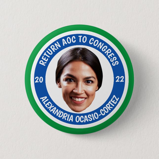 botón Devolver AOC al Congreso en 2022 (Anverso)