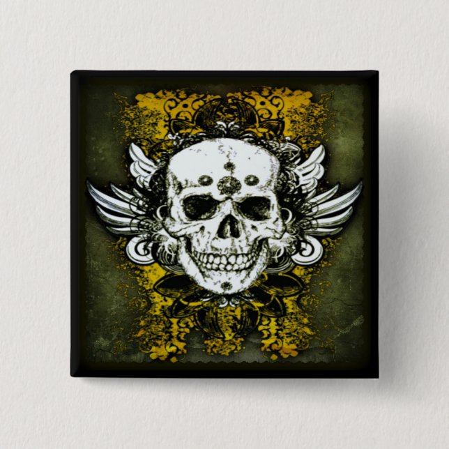 Botón Dia de los muertos (Anverso)