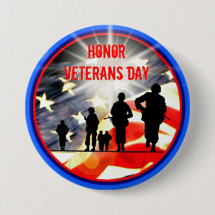 botón Día de los Veteranos de Honor