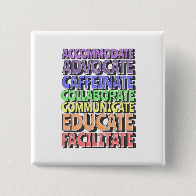 Botón - Día del profesor: Educar (Anverso)