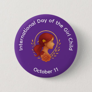 Botón - Día Internacional de la Niña