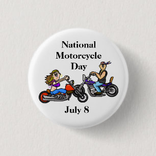 botón Día Nacional de la Motocicleta