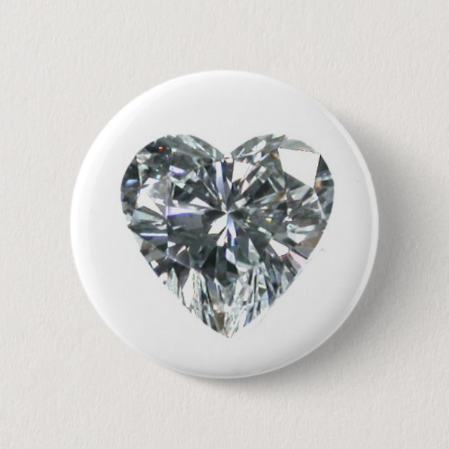 botón Diamond Heart Round (Anverso)