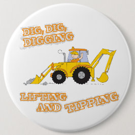 botón Dig Dig Dig Digging Yellow Digger