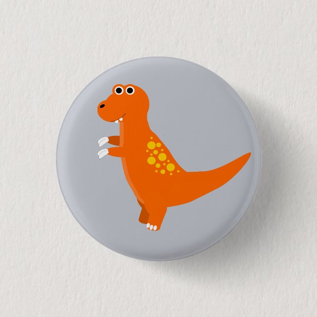 Botón Dinosaurio, botón T-rex, botón Dino (Anverso)