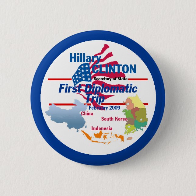 Botón diplomático de Clinton (Anverso)