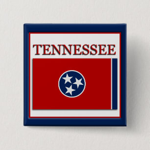 botón Diseño de la bandera de estado de Tennessee