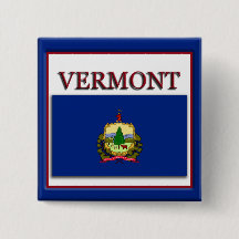 botón Diseño de la bandera de estado de Vermont
