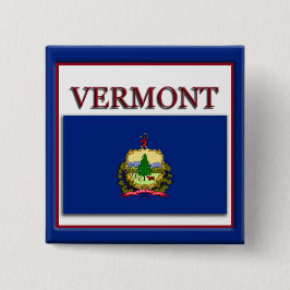 botón Diseño de la bandera de estado de Vermont