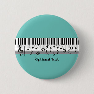 botón Diseño de música de piano