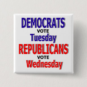 Botón divertido de Demócrata