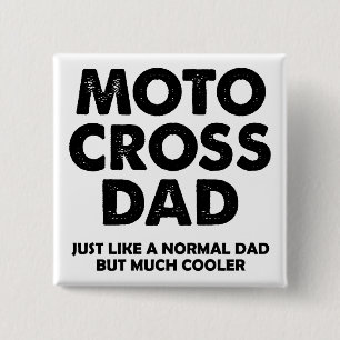 Botón Divertido de Papá de Motocross Insignia Pin