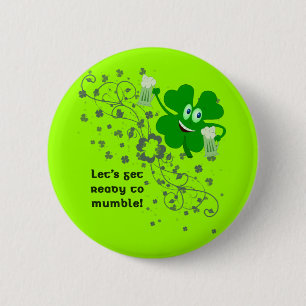 Botón divertido del día del St Patricks