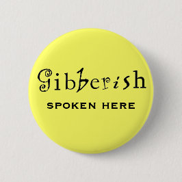 Botón divertido del Miscommunication del lugar de