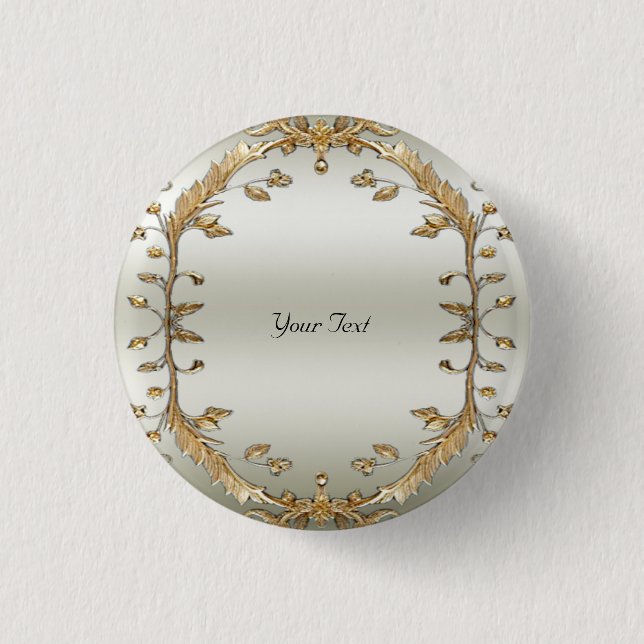 Botón Dorado Ornamentado (Anverso)