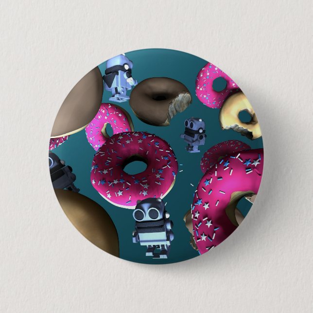 Botón Doughnut y Robot de juguete 03 (Anverso)