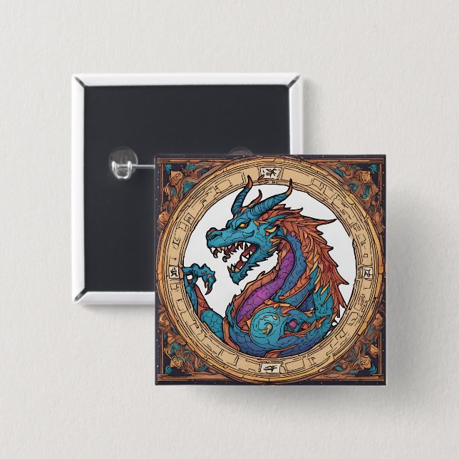 Botón Dragon (Anverso y reverso)