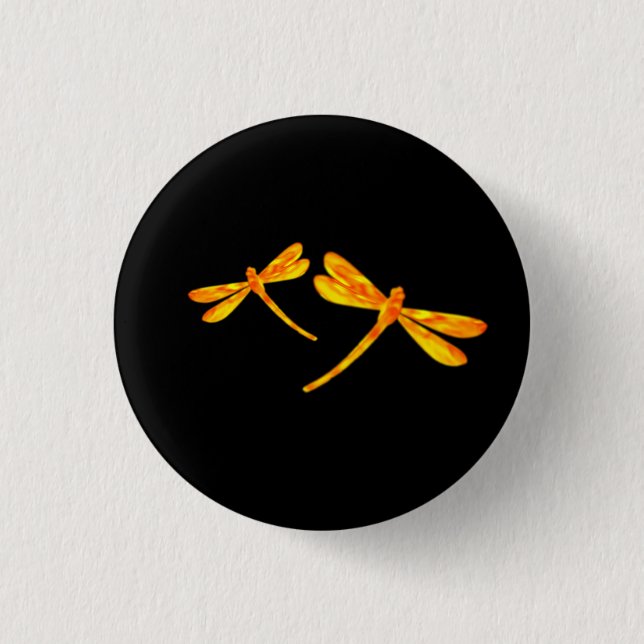 Botón Dragonfly - Fuego (Anverso)