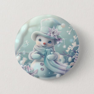 botón Dreamy Navidades Snowman