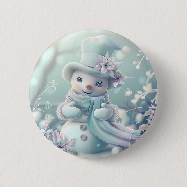 botón Dreamy Navidades Snowman (Anverso)
