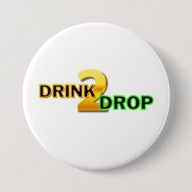 Botón Drink2Drop (Anverso)